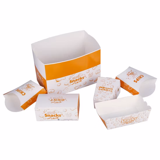 Talheres por atacado personalizados Bento Hambúrguer Frango Frito Macarrão Embalagem de Papel Kraft Caixa de Alimentos