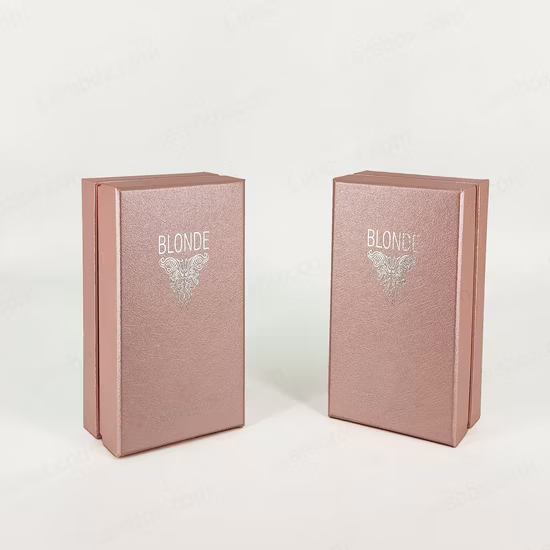 Logotipo personalizado luxuoso PU forro de madeira caixa de embalagem de perfume caixa de madeira